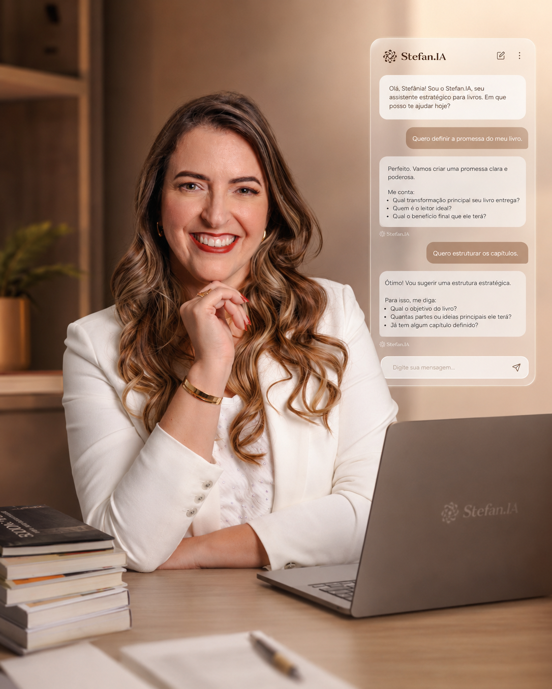 Stefânia Andrade e a Stefan.IA.